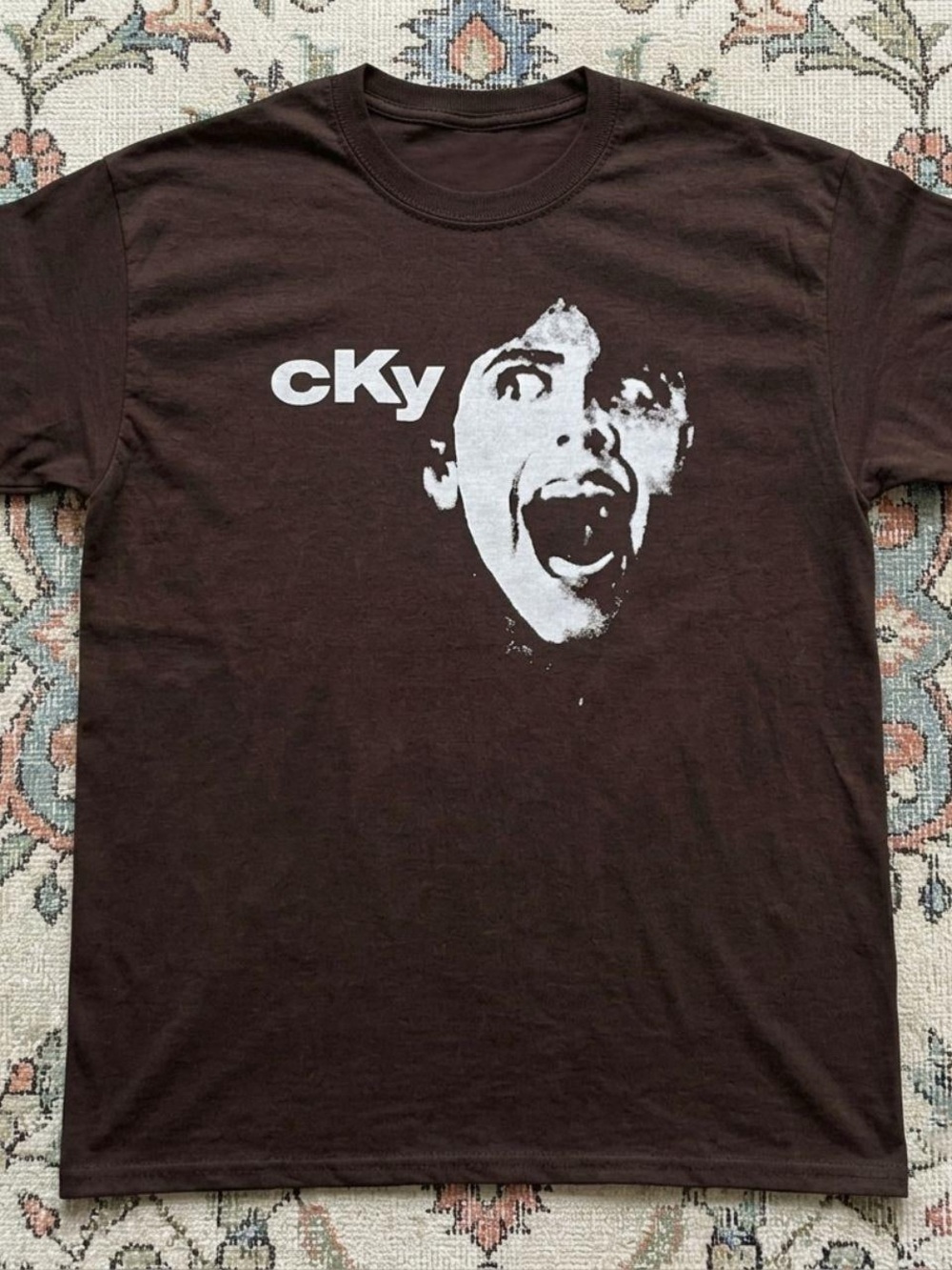 CKY Brown with White Graphic Print unisex shirt